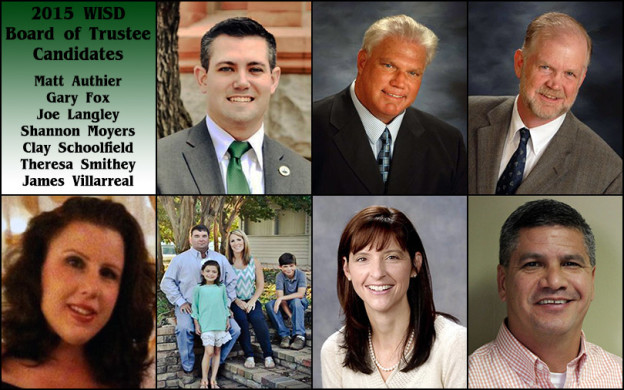 Seven candidates are vying for three Waxahachie ISD Board of Trustee positions for the May 9 election.