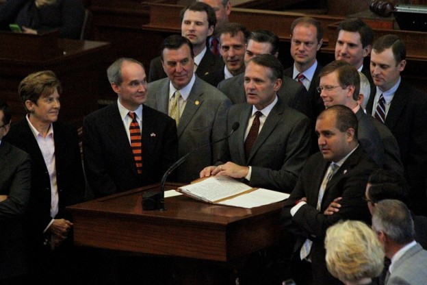 John Wray laying out his first bill during his first term as a Texas State Representative in 2015.