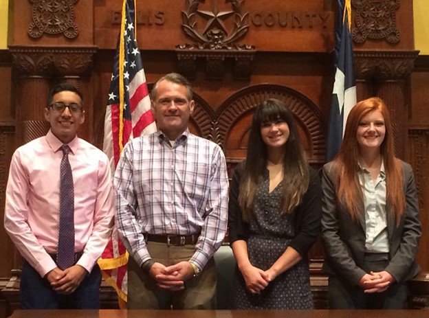 From left to right: Rene Avila, Rep. John Wray, Belle Prachyl, Taylor Frontera