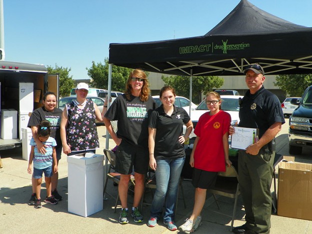 Volunteers in Waxahachie during the 2015 Drug Take Back effort.