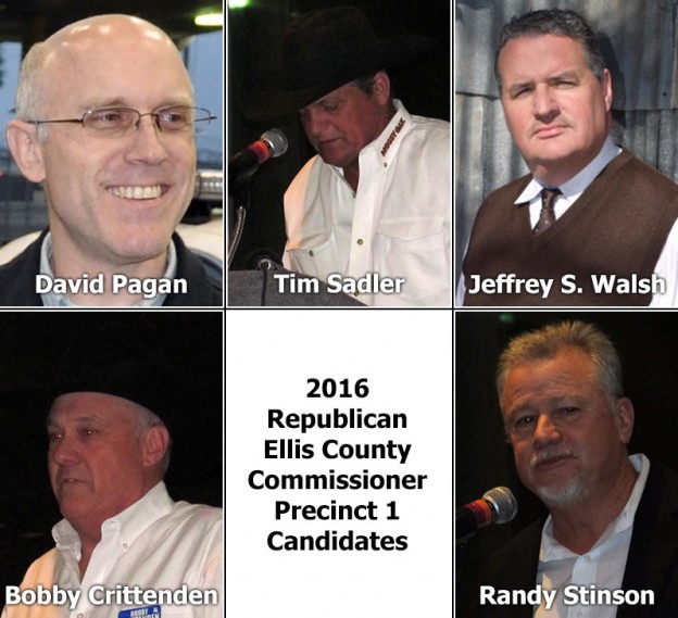 2016 Ellis County Commissioner Precinct 1 Republican candidates