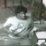 One of seven suspects caught on surveillance camera stealing 17 firearms from Shooter's Edge Gun Store in Waxahachie, TX on Sunday, July 10, 2016.
